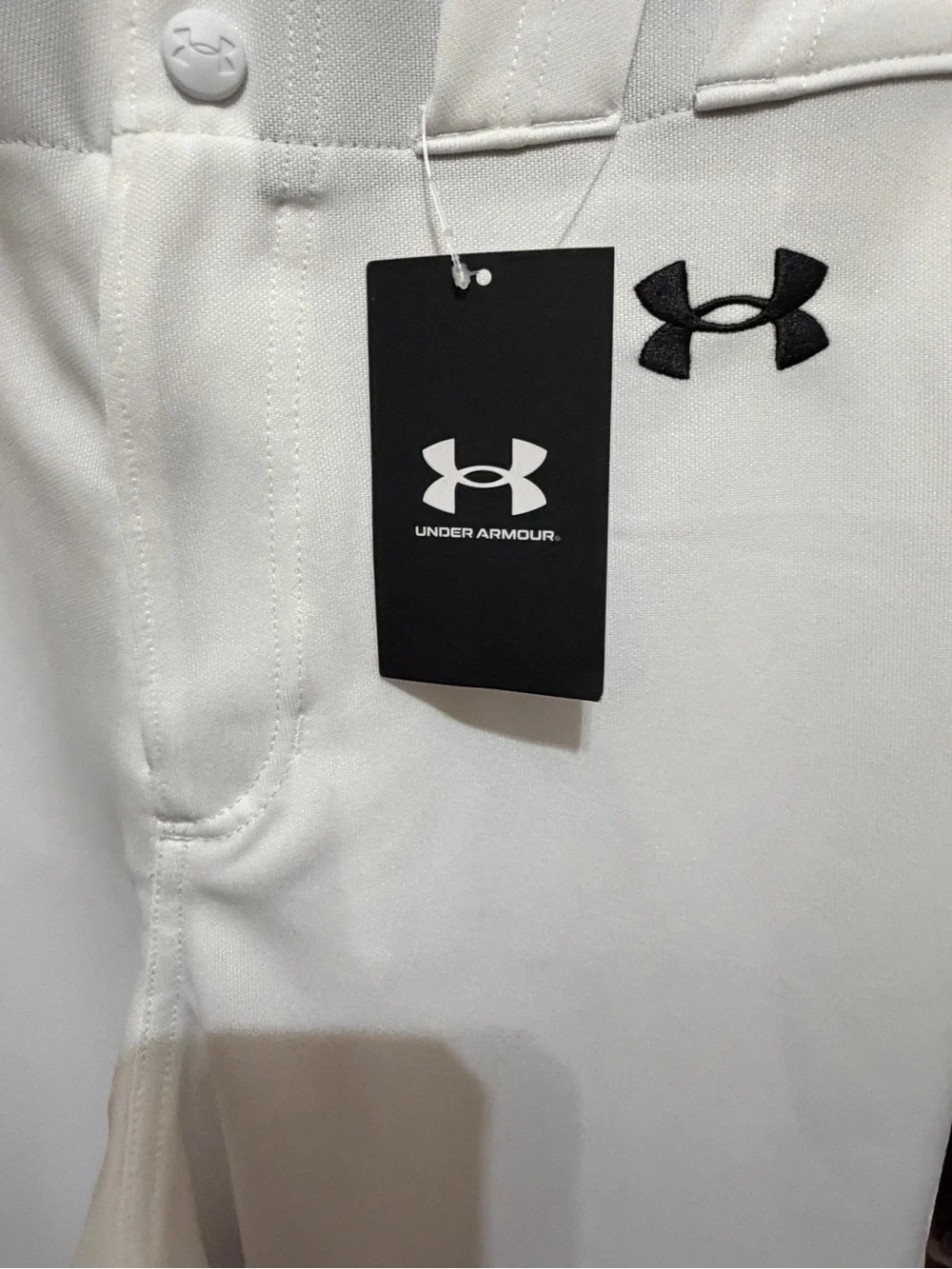 Under Armour White Men’s Baseball Jogger Pants